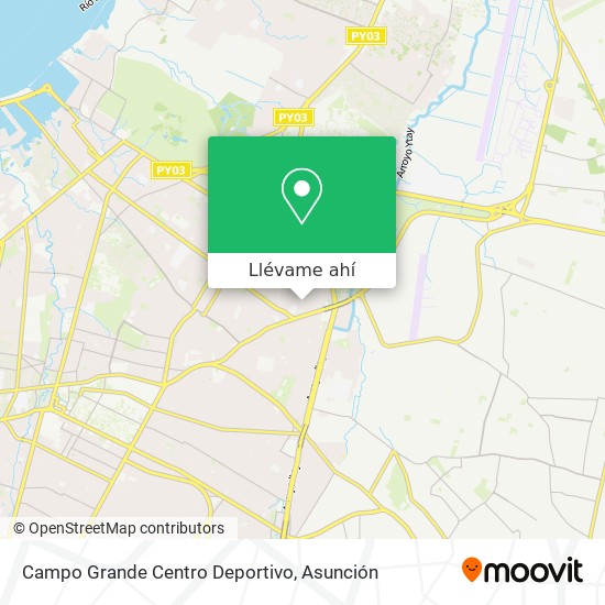 Mapa de Campo Grande Centro Deportivo