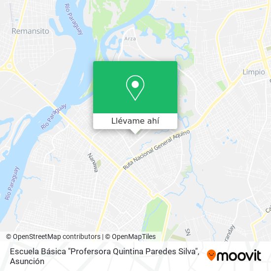 Mapa de Escuela Básica "Profersora Quintina Paredes Silva"