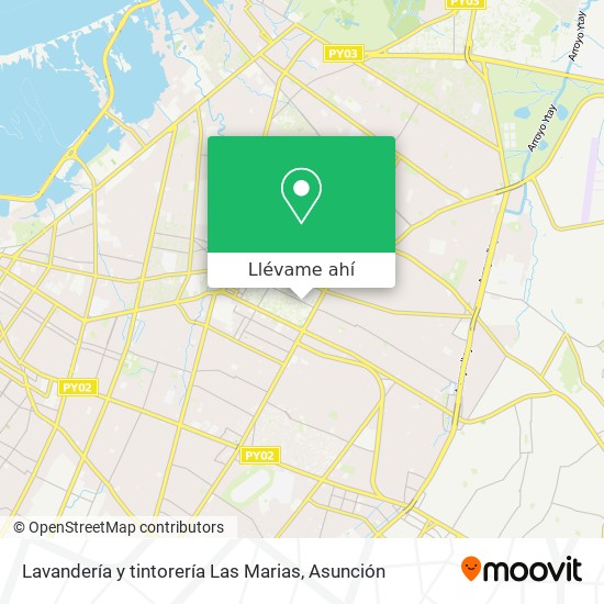Mapa de Lavandería y tintorería Las Marias