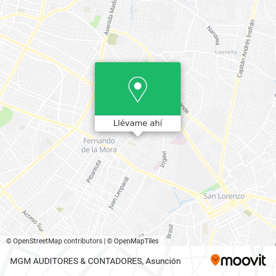 Mapa de MGM AUDITORES & CONTADORES