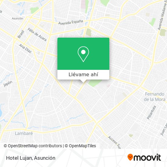 Mapa de Hotel Lujan