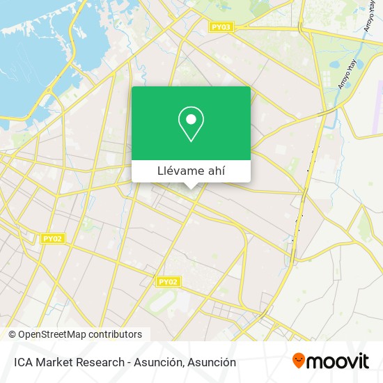Mapa de ICA Market Research - Asunción