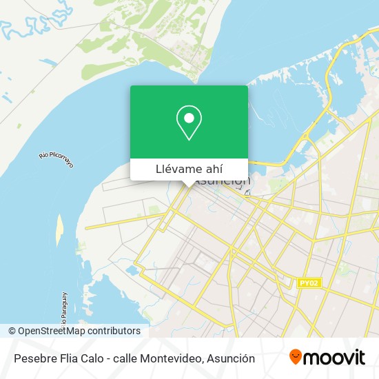 Mapa de Pesebre Flia Calo - calle Montevideo