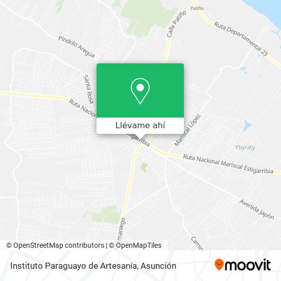 Mapa de Instituto Paraguayo de Artesanía
