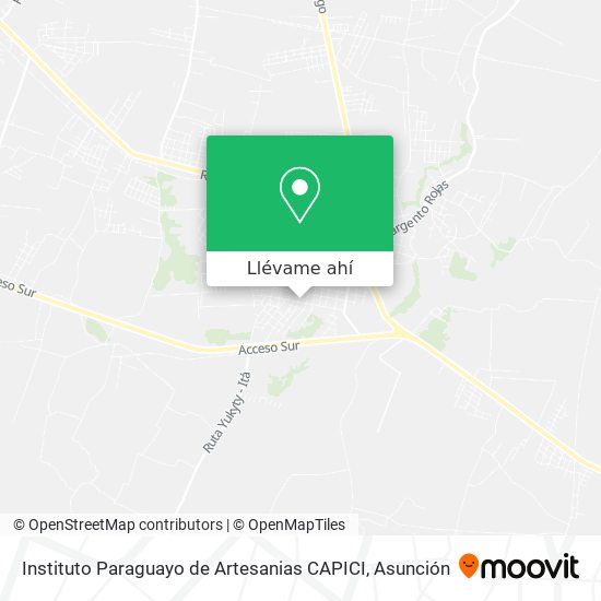 Mapa de Instituto Paraguayo de Artesanias CAPICI