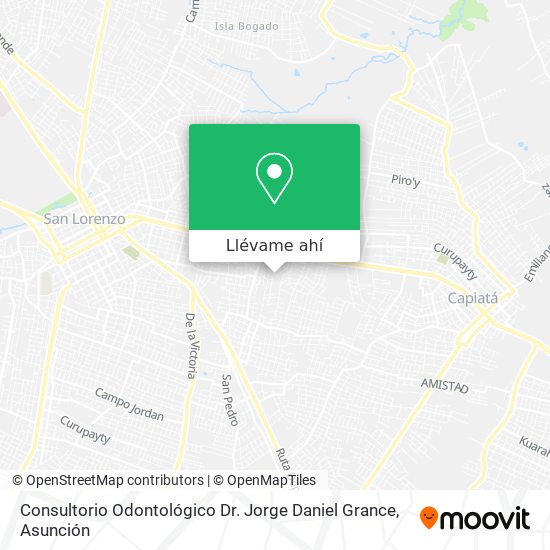 Mapa de Consultorio Odontológico Dr. Jorge Daniel Grance