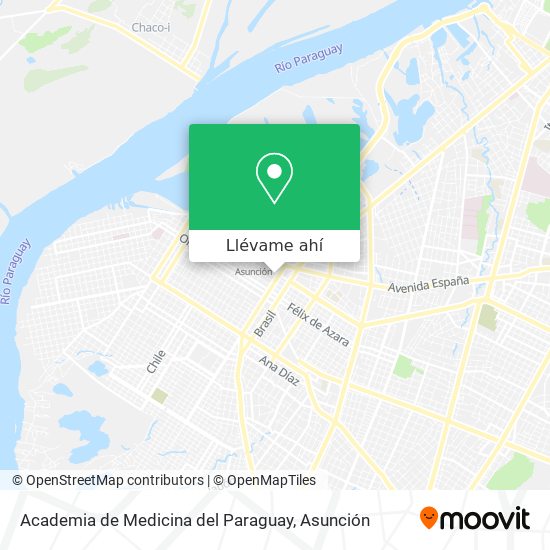 Mapa de Academia de Medicina del Paraguay