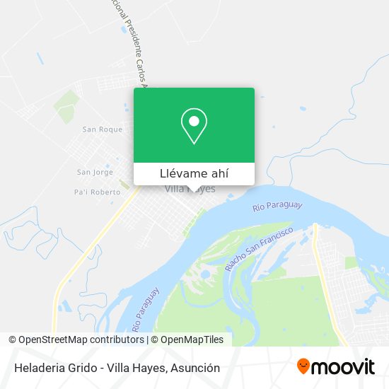 Mapa de Heladeria Grido - Villa Hayes