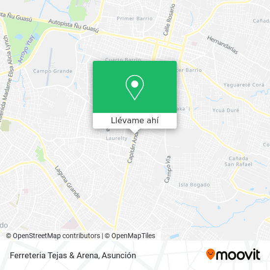 Mapa de Ferreteria Tejas & Arena