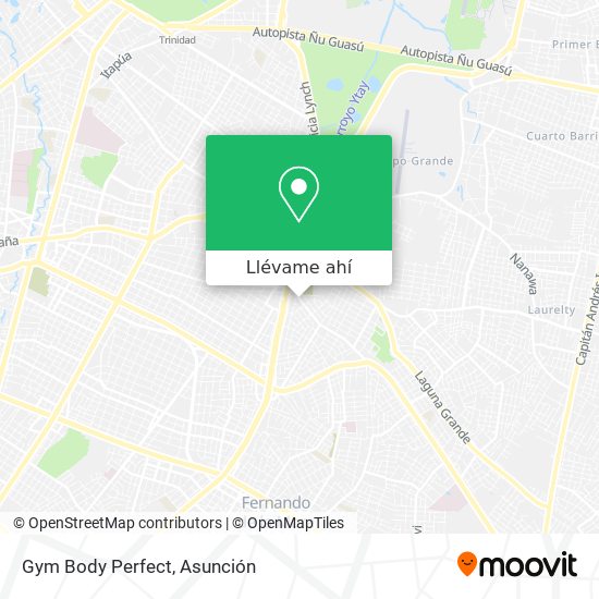 Mapa de Gym Body Perfect