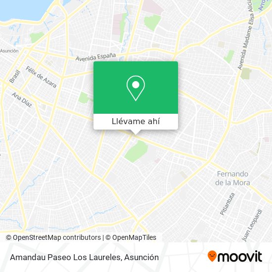 Mapa de Amandau Paseo Los Laureles