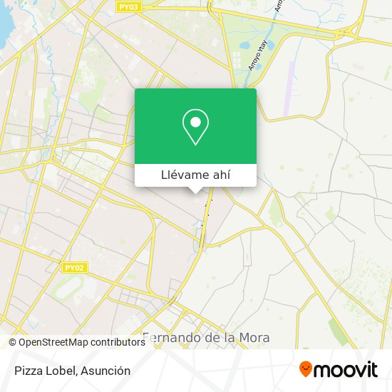 Mapa de Pizza Lobel