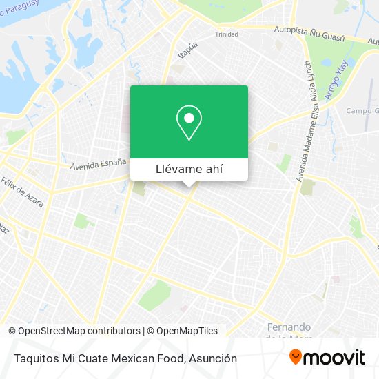 Mapa de Taquitos Mi Cuate Mexican Food