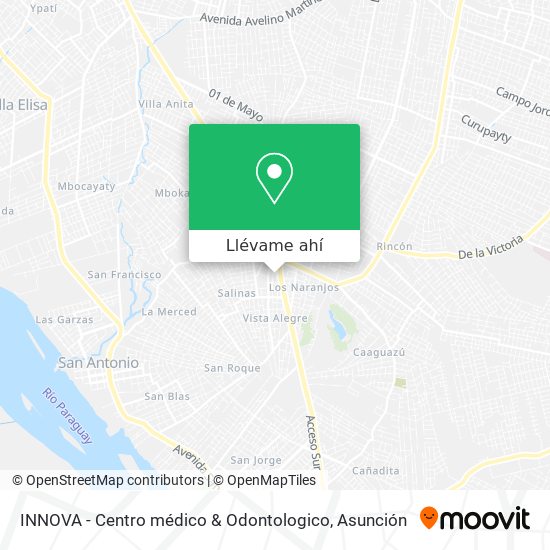 Mapa de INNOVA - Centro médico & Odontologico