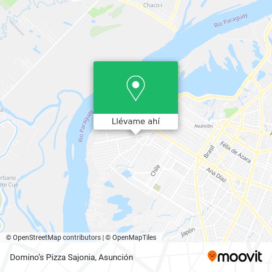 Mapa de Domino's Pizza Sajonia