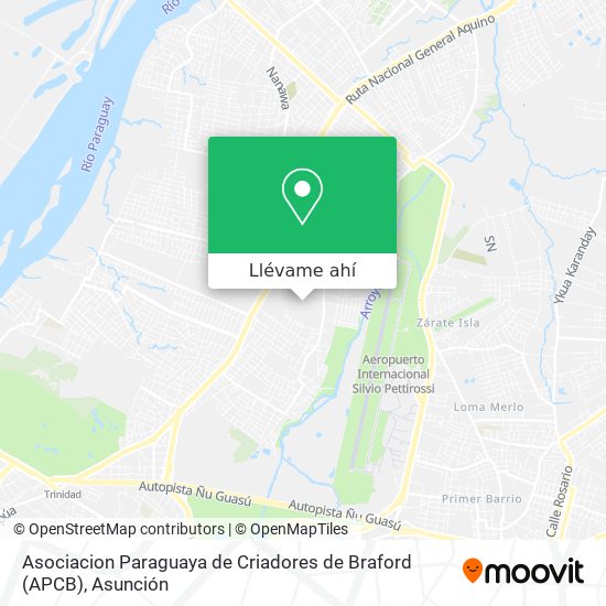 Mapa de Asociacion Paraguaya de Criadores de Braford (APCB)