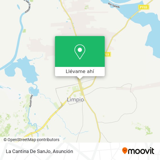 Mapa de La Cantina De SanJo