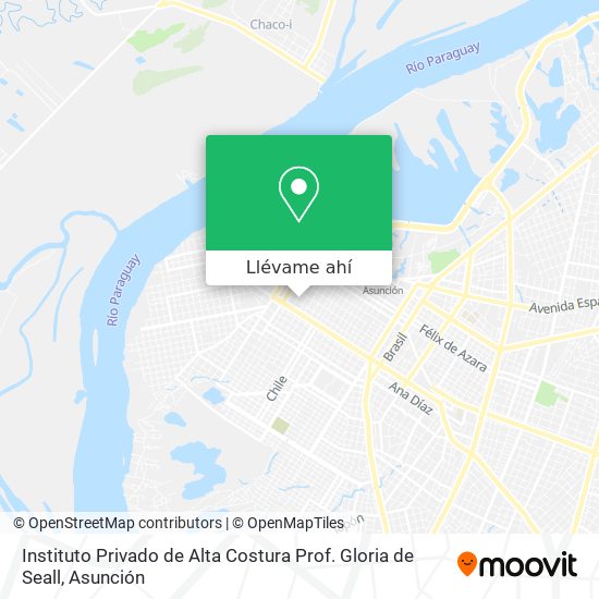 Mapa de Instituto Privado de Alta Costura Prof. Gloria de Seall