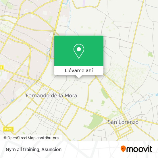Mapa de Gym all training