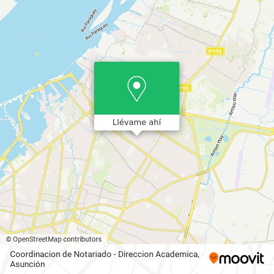 Mapa de Coordinacion de Notariado - Direccion Academica