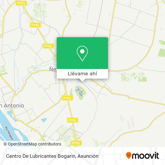 Mapa de Centro De Lubricantes Bogarin