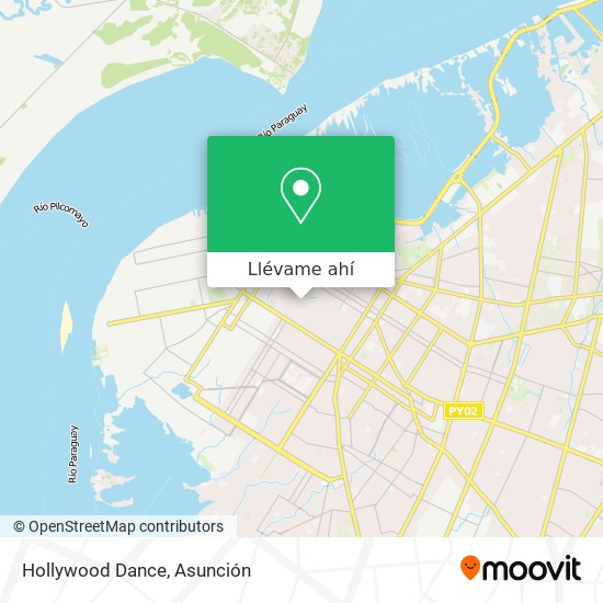Mapa de Hollywood Dance