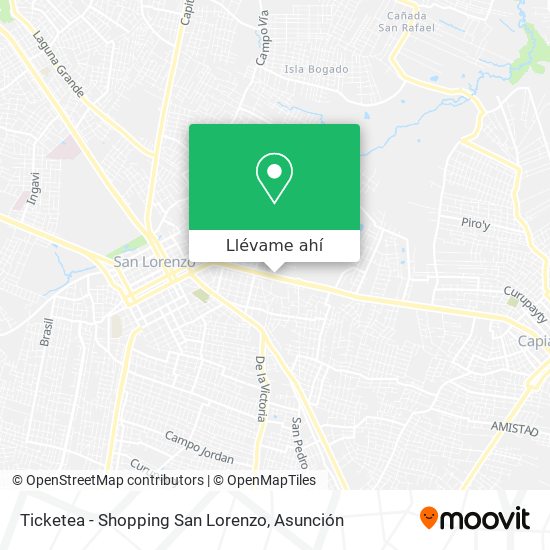 Mapa de Ticketea - Shopping San Lorenzo