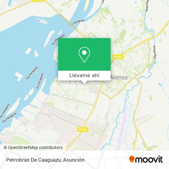 Mapa de Petrobras De Caaguazu