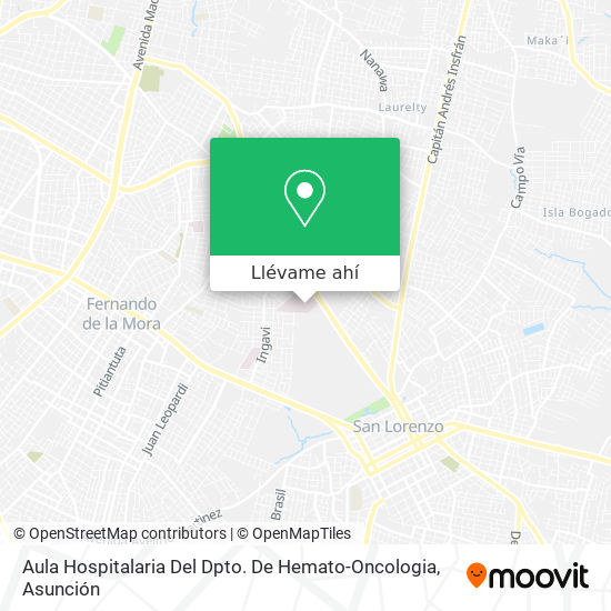 Mapa de Aula Hospitalaria Del Dpto. De Hemato-Oncologia