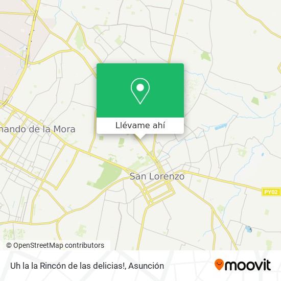 Mapa de Uh la la Rincón de las delicias!