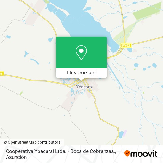 Mapa de Cooperativa Ypacaraí Ltda. - Boca de Cobranzas.