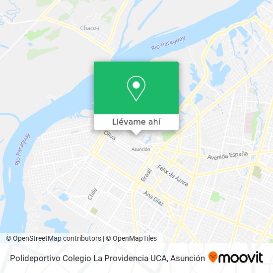Mapa de Polideportivo Colegio La Providencia UCA