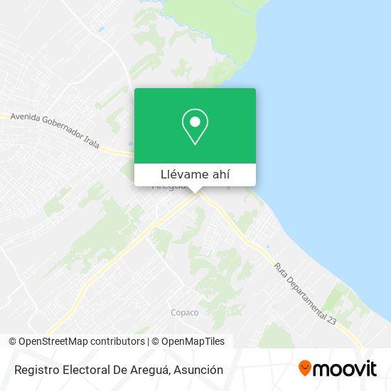 Mapa de Registro Electoral De Areguá