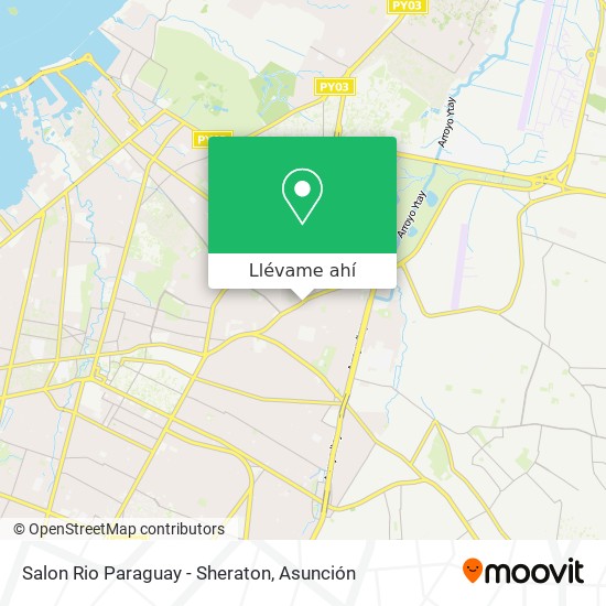 Mapa de Salon Rio Paraguay - Sheraton