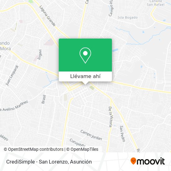 Mapa de CrediSimple - San Lorenzo