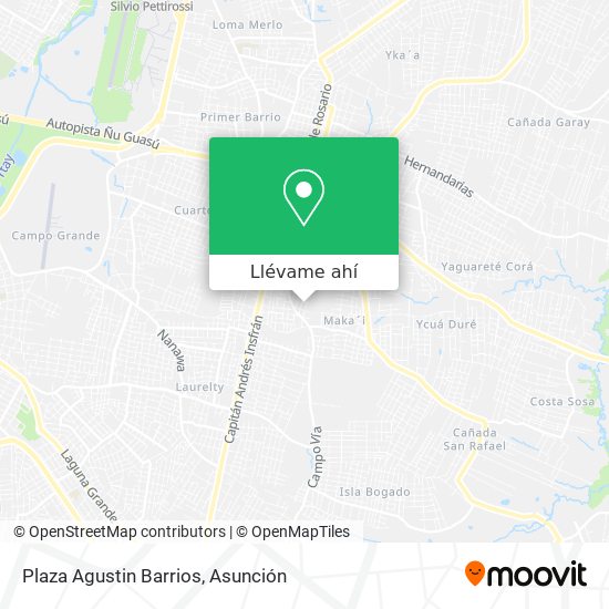 Mapa de Plaza Agustin Barrios