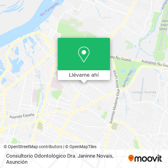 Mapa de Consultorio Odontológico Dra. Janinne Novais