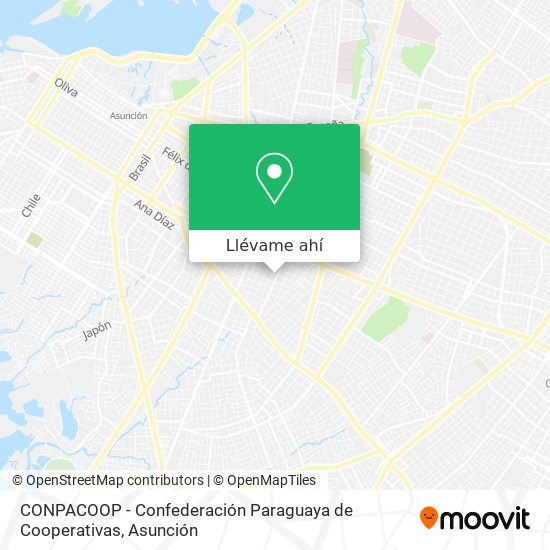 Mapa de CONPACOOP - Confederación Paraguaya de Cooperativas
