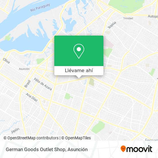 Mapa de German Goods Outlet Shop