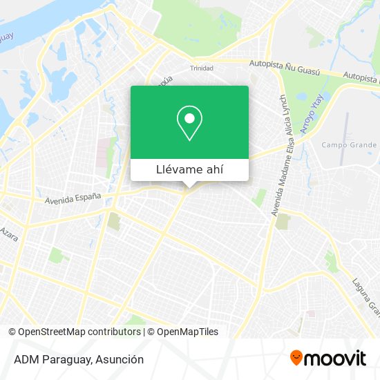 Mapa de ADM Paraguay
