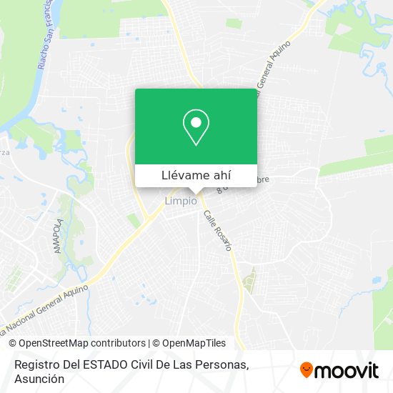 Mapa de Registro Del ESTADO Civil De Las Personas