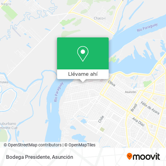 Mapa de Bodega Presidente