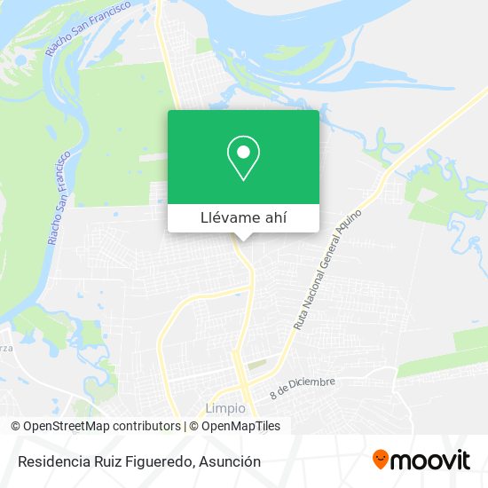 Mapa de Residencia Ruiz Figueredo
