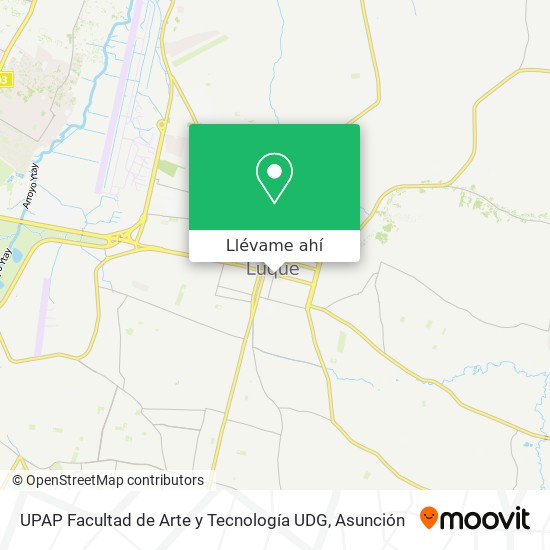 Mapa de UPAP Facultad de Arte y Tecnología UDG