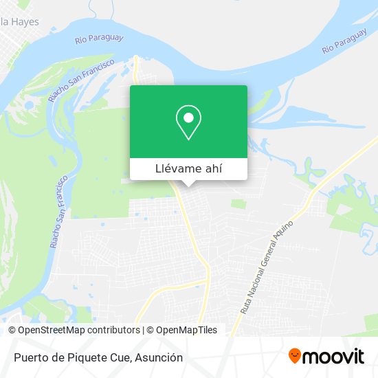 Mapa de Puerto de Piquete Cue