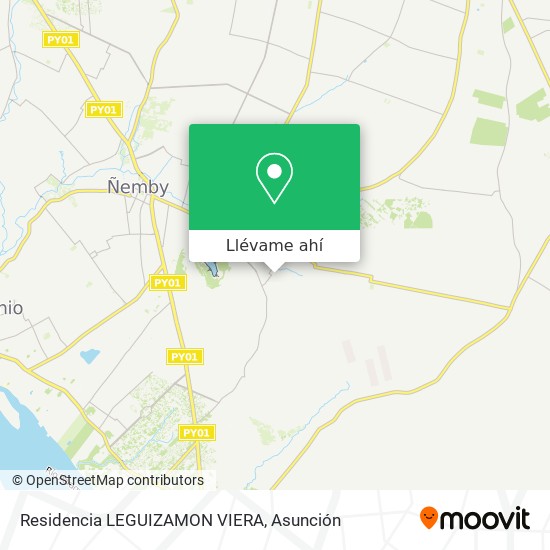Mapa de Residencia LEGUIZAMON VIERA