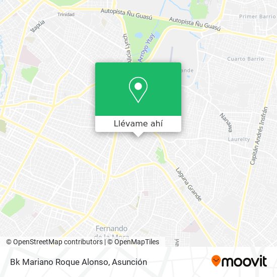 Mapa de Bk Mariano Roque Alonso