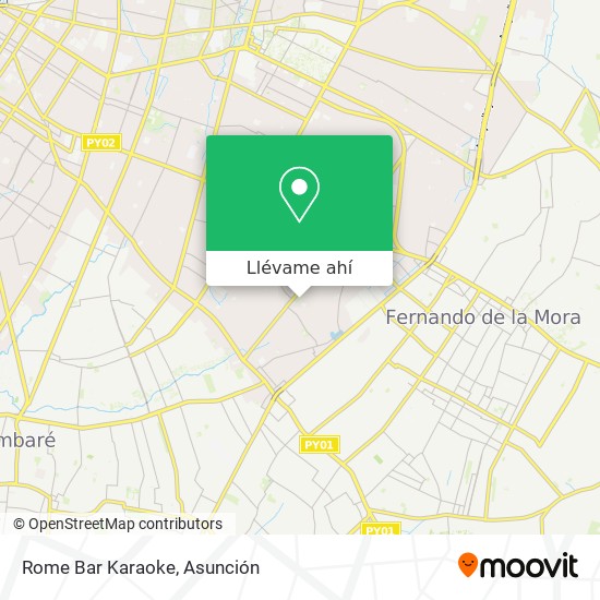 Mapa de Rome Bar Karaoke