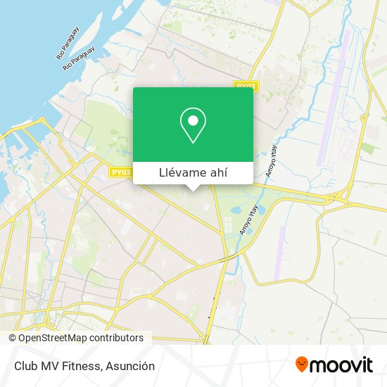 Mapa de Club MV Fitness