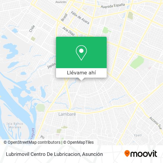 Mapa de Lubrimovil Centro De Lubricacion